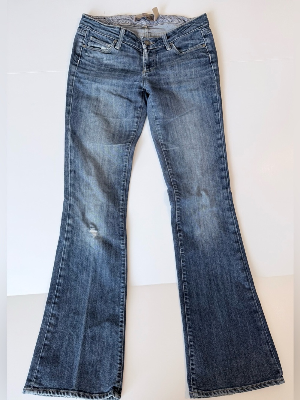 PAIGE Laurel Canyon Bootcut Jeans Y2K style 0102055-227 Low Rise Flare Blue 27